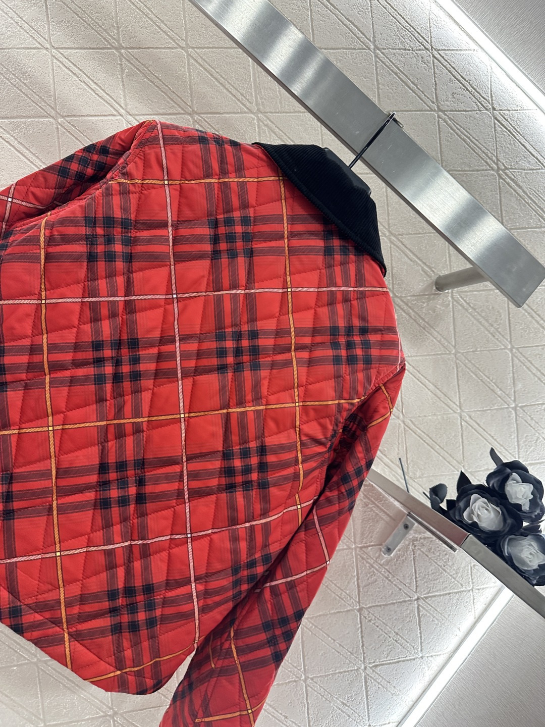 ♥BBR*♥2025新品上架 格纹棉服外套定制YB进口防风防水尼龙材质，其工艺还原，升级材质，提升秋冬御