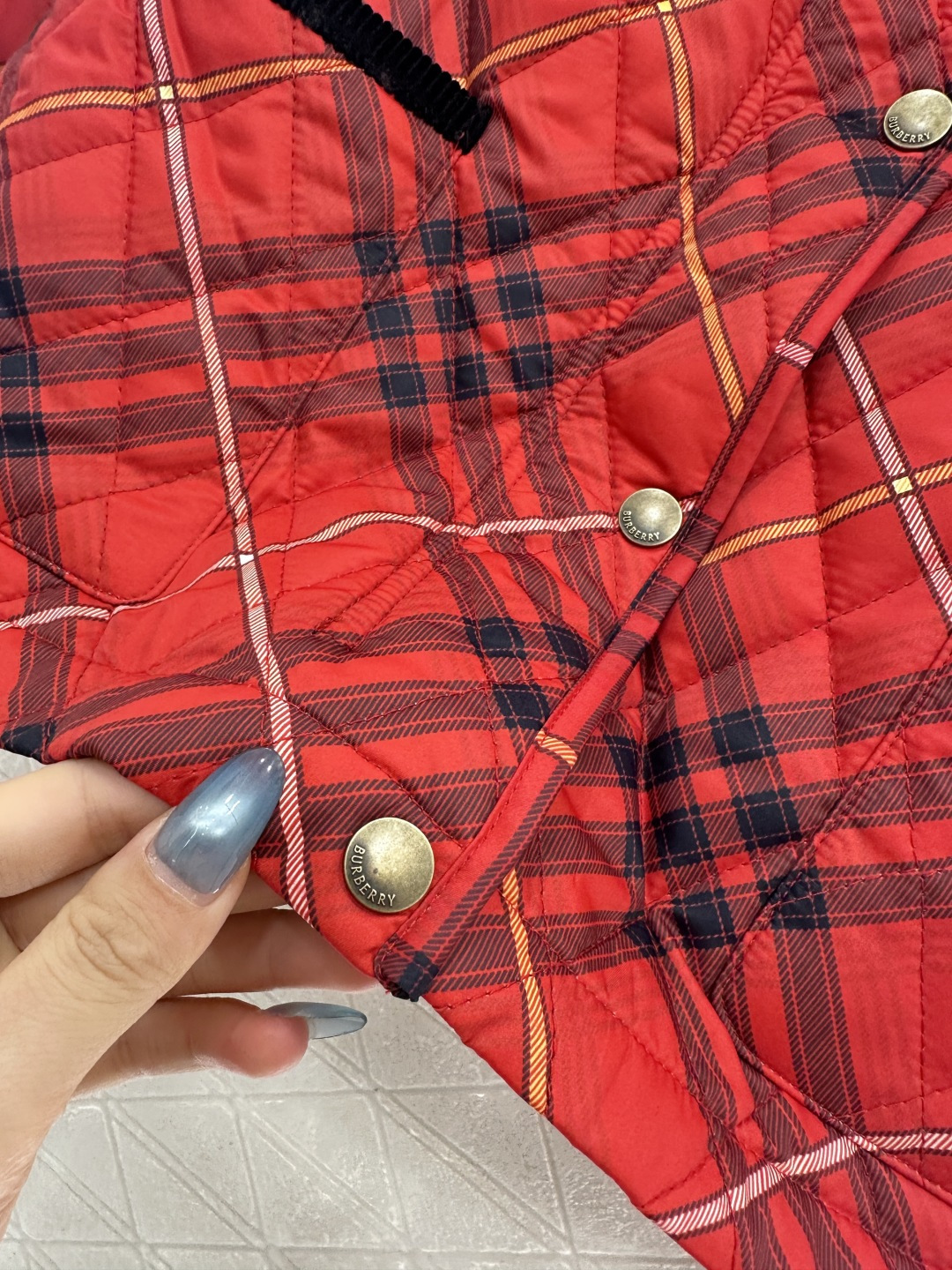 ♥BBR*♥2025新品上架 格纹棉服外套定制YB进口防风防水尼龙材质，其工艺还原，升级材质，提升秋冬御