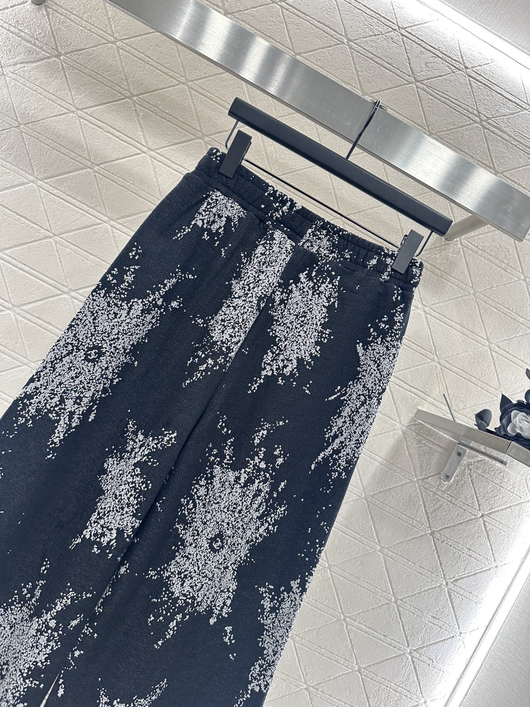 ♥Chane*♥2025新品上架 提花阔腿长裤定制YB斜纹全棉材质，适合秋季厚度，舒适好穿，阔腿直筒长裤