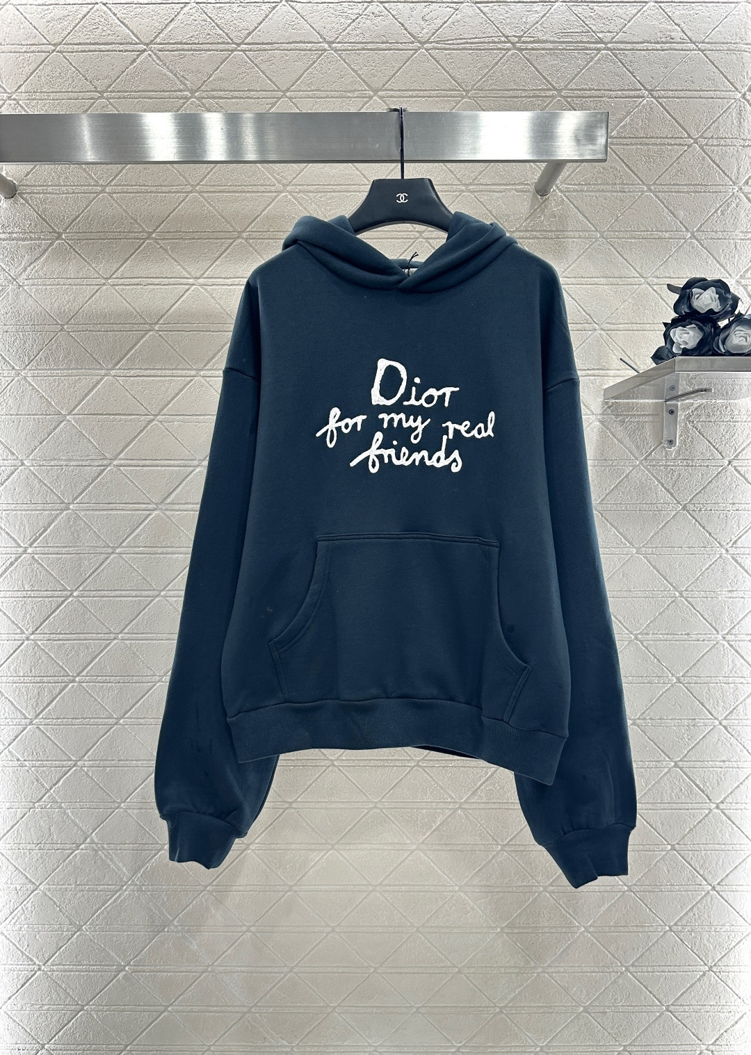 ♥Dio*♥2025新品上架 连帽字母卫衣定制YB原生全棉材质，柔软亲肤，久洗不易变形起球，质感十足，落