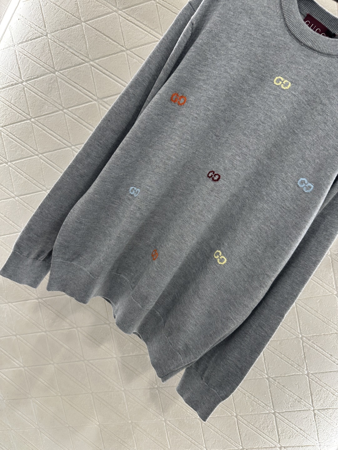Gucci Wool Blend Sweater with Multicolor GG Motif, Crew Neck, Long Sleeve 5 cmp i1759407697436 5772 0 4