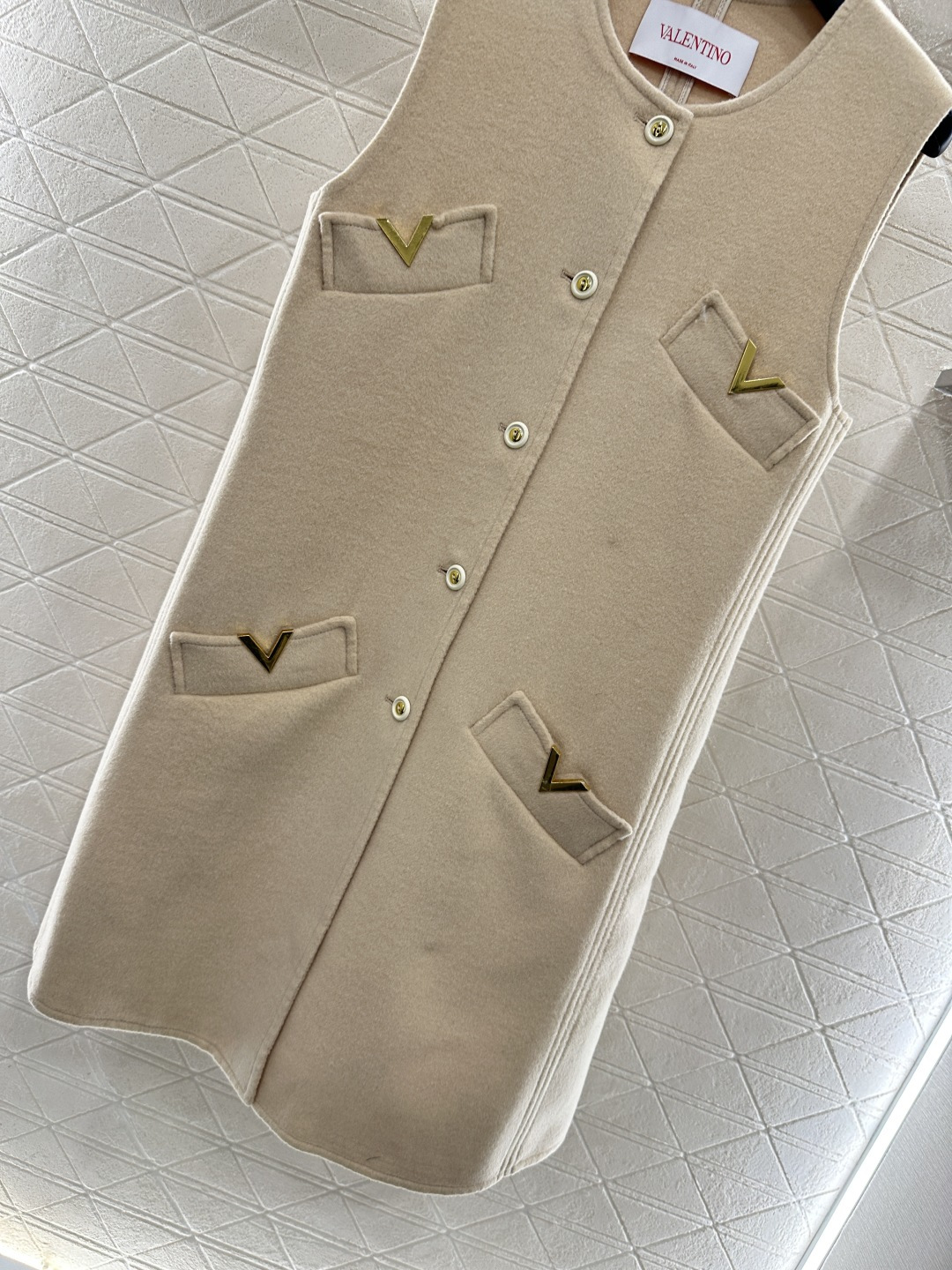 ♥Valentin*♥2025新品上架 双面尼口袋马甲定制YB百分百羊毛材质，双面尼工艺处理，质感上乘，