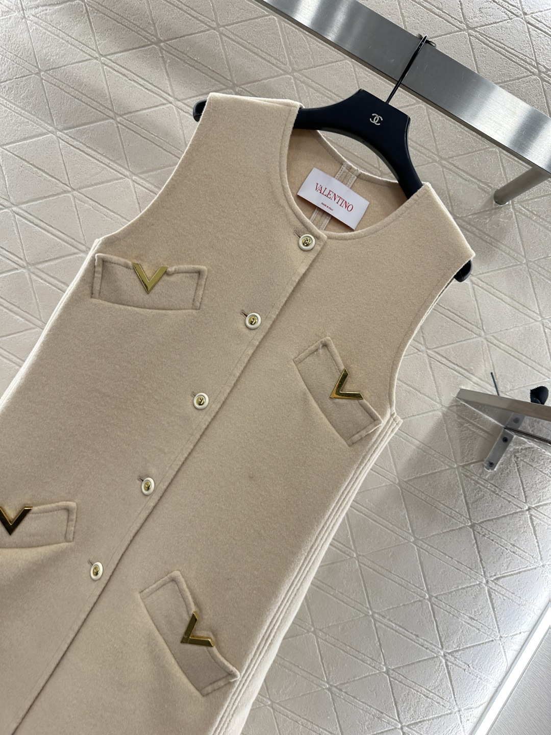 ♥Valentin*♥2025新品上架 双面尼口袋马甲定制YB百分百羊毛材质，双面尼工艺处理，质感上乘，