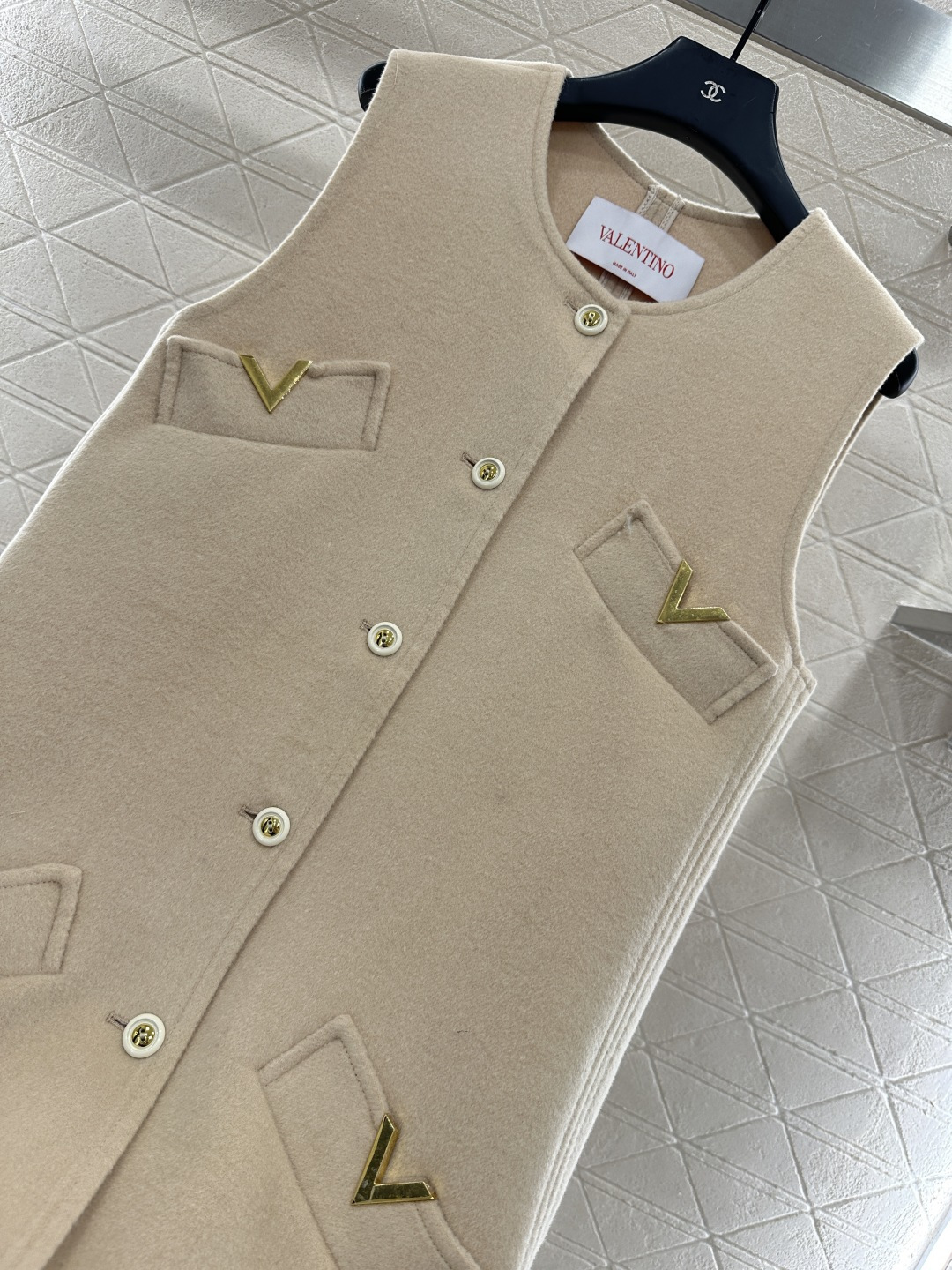 ♥Valentin*♥2025新品上架 双面尼口袋马甲定制YB百分百羊毛材质，双面尼工艺处理，质感上乘，