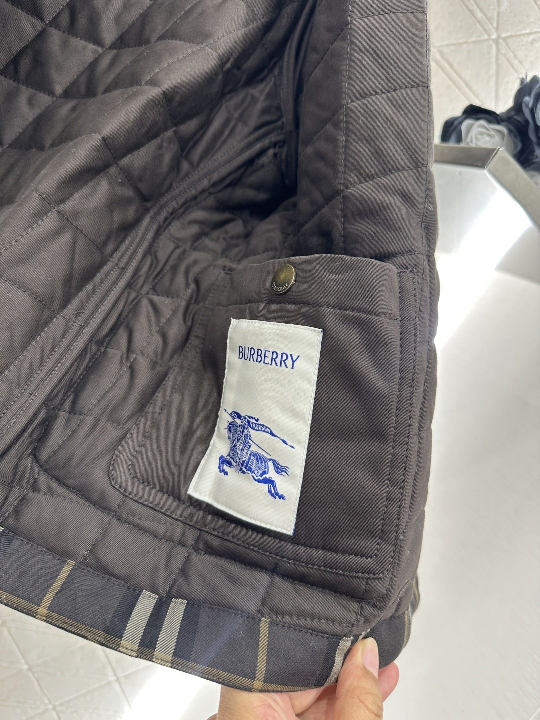 ♥BBR*♥2025新品上架 格纹棉服外套定制YB进口防风防水尼龙材质，其工艺还原，升级材质，提升秋冬御