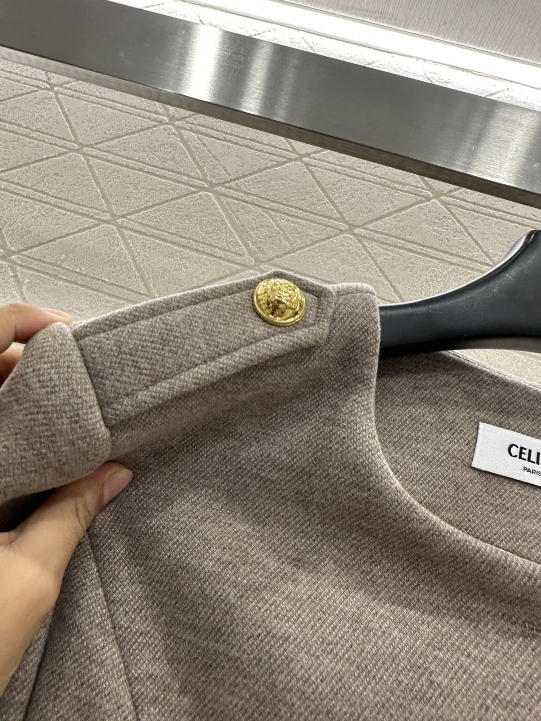 ♥Celin*♥2025新品上架 圆领西服洋装外套长裤套装定制YB进口羊毛呢材质，质感光泽，品相高级，短