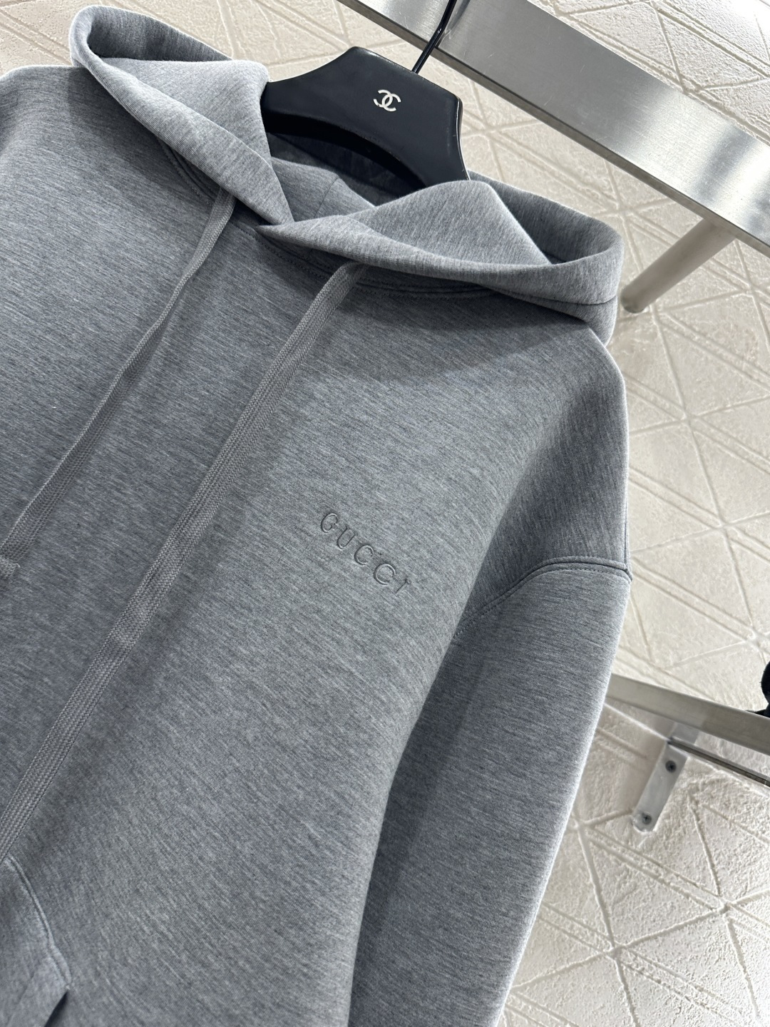 ♥Gucc*♥2025新品上架 连帽抽绳卫衣定制YB进口空气全棉材质，秋冬保暖舒适，挺括有型，连帽卫衣剪