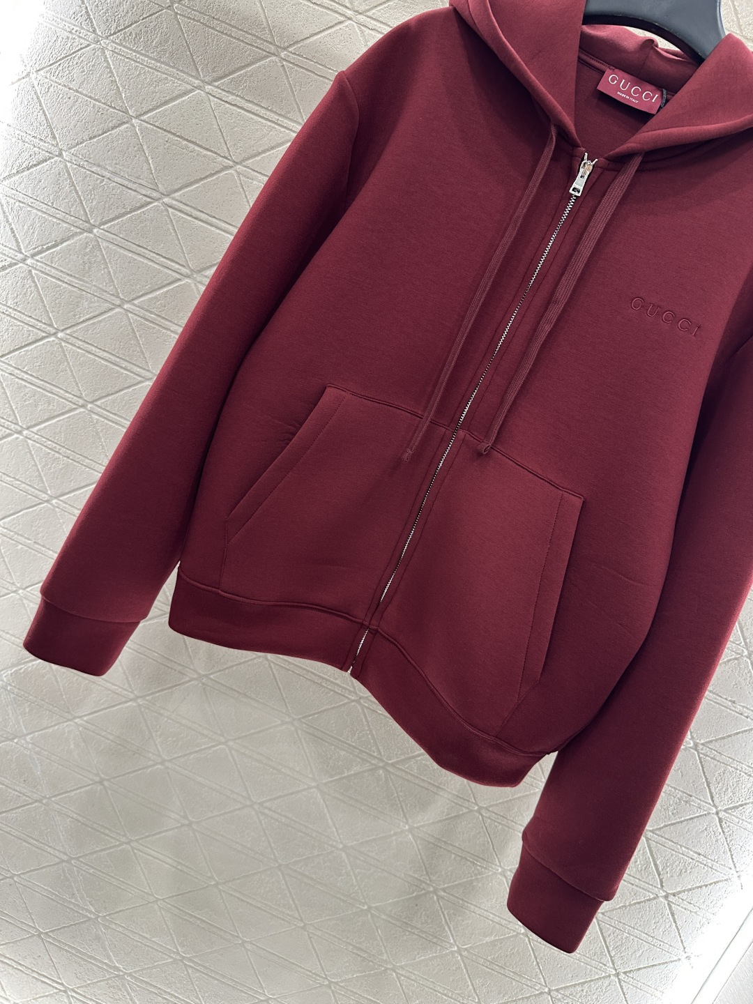 ♥Gucc*♥2025新品上架 连帽抽绳卫衣外套定制YB进口空气全棉材质，秋冬保暖舒适，挺括有型，连帽拉