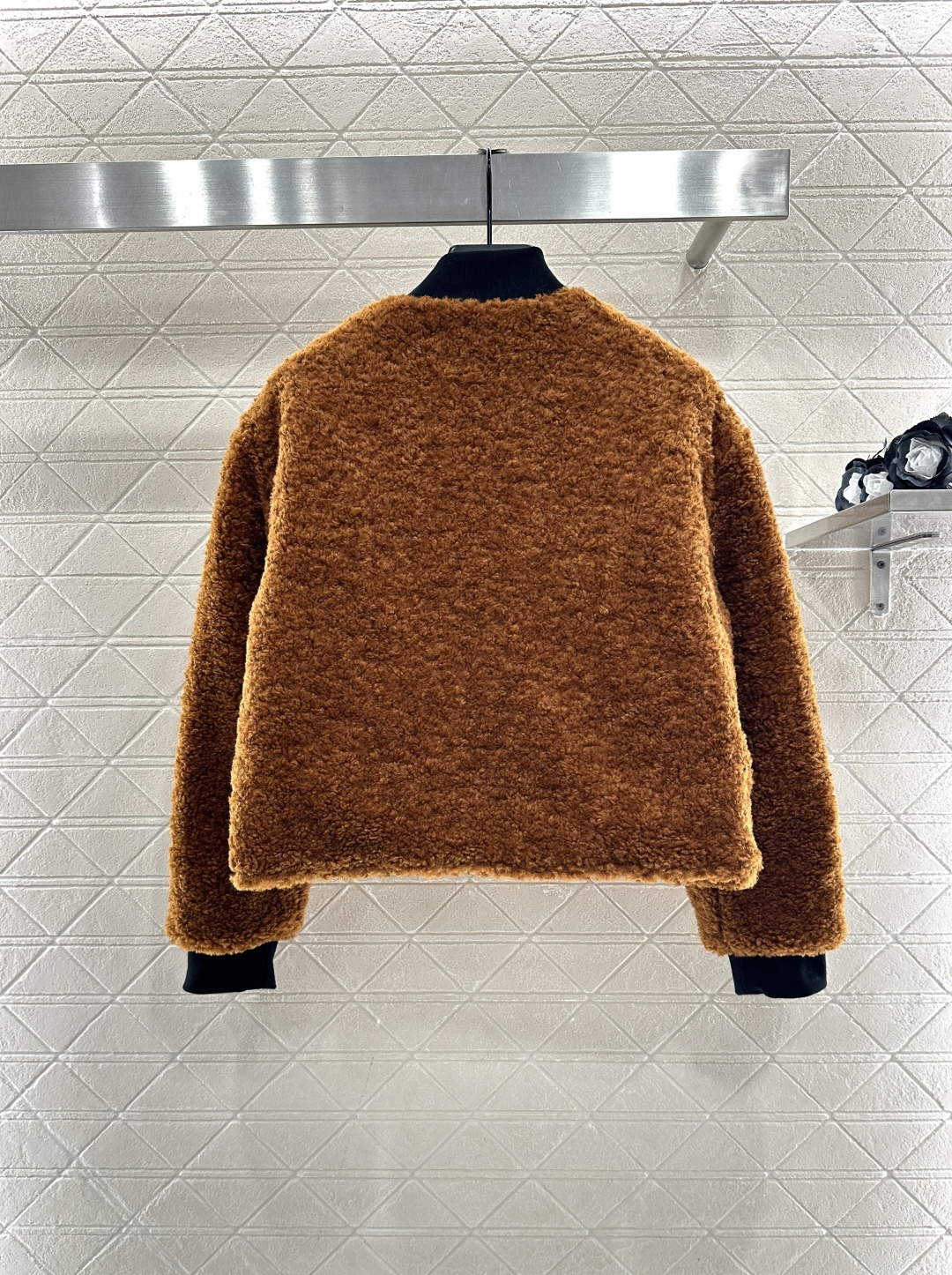 ♥Prad*♥2025新品上架 两面穿羊羔毛棉服外套定制YB防风防水尼龙➕羊羔毛材质，设计独特，保暖舒适