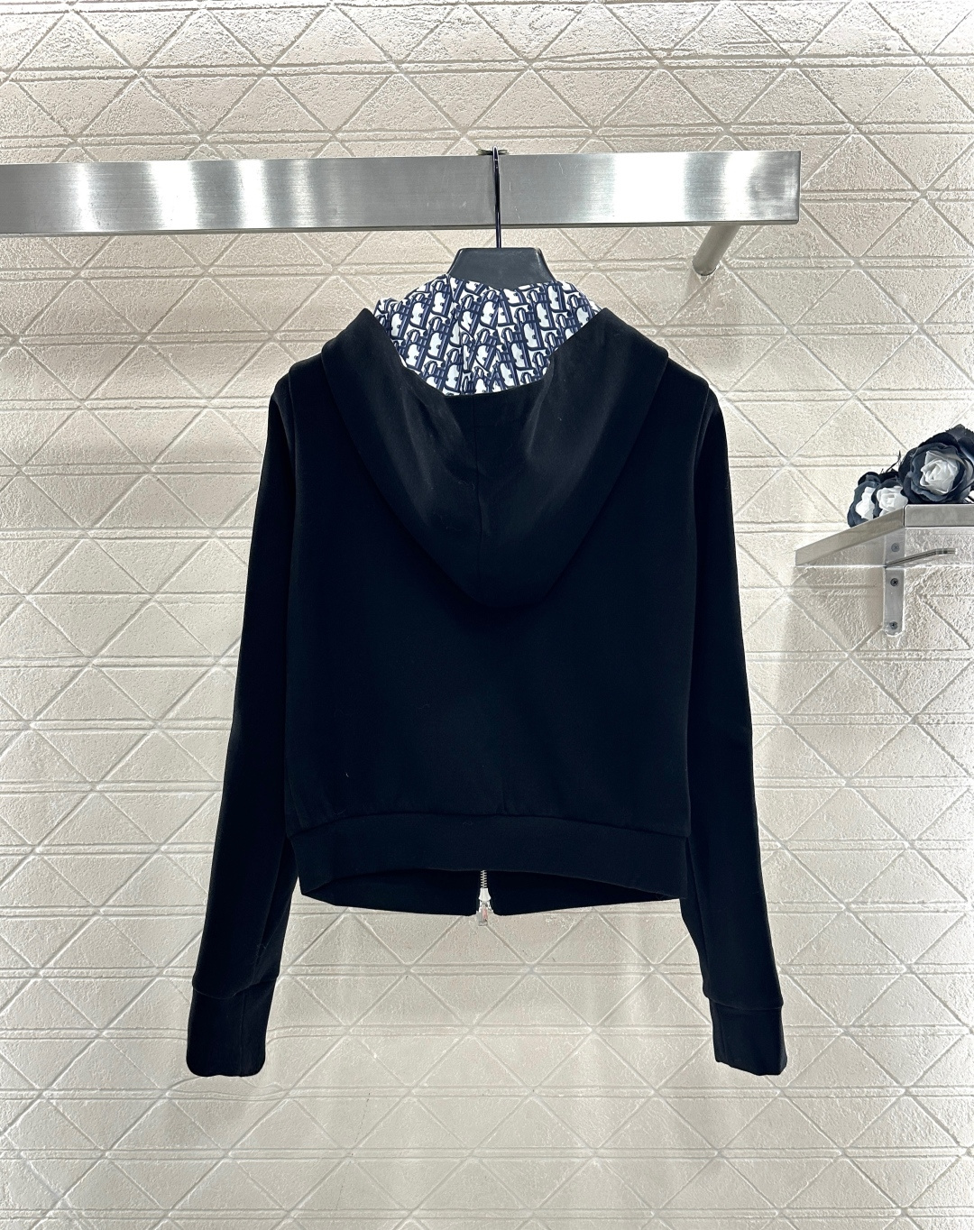 ♥Dio*♥2025新品上架 连帽织带外套长裤套装定制YB进口材质，秋冬保暖厚度，舒适有型，连帽拉链外套