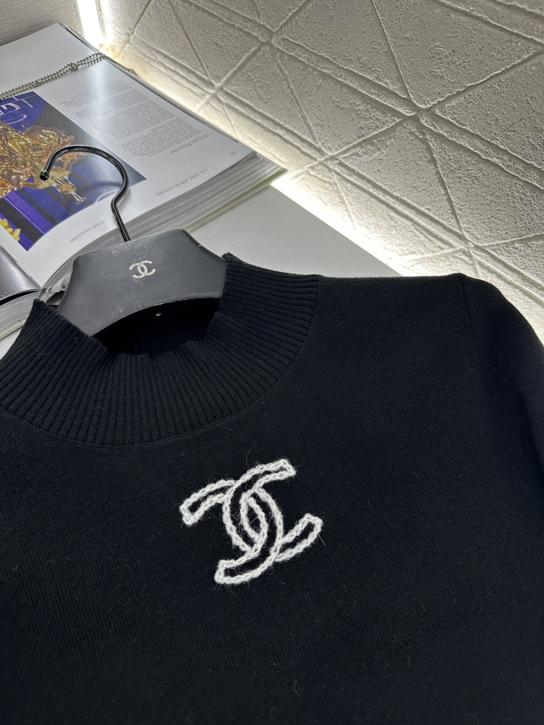 ♥Chane*♥2025新品上架 立领针织打底25coco滑雪🎿系列#定制YB羊毛纱线织造，质感细腻，穿