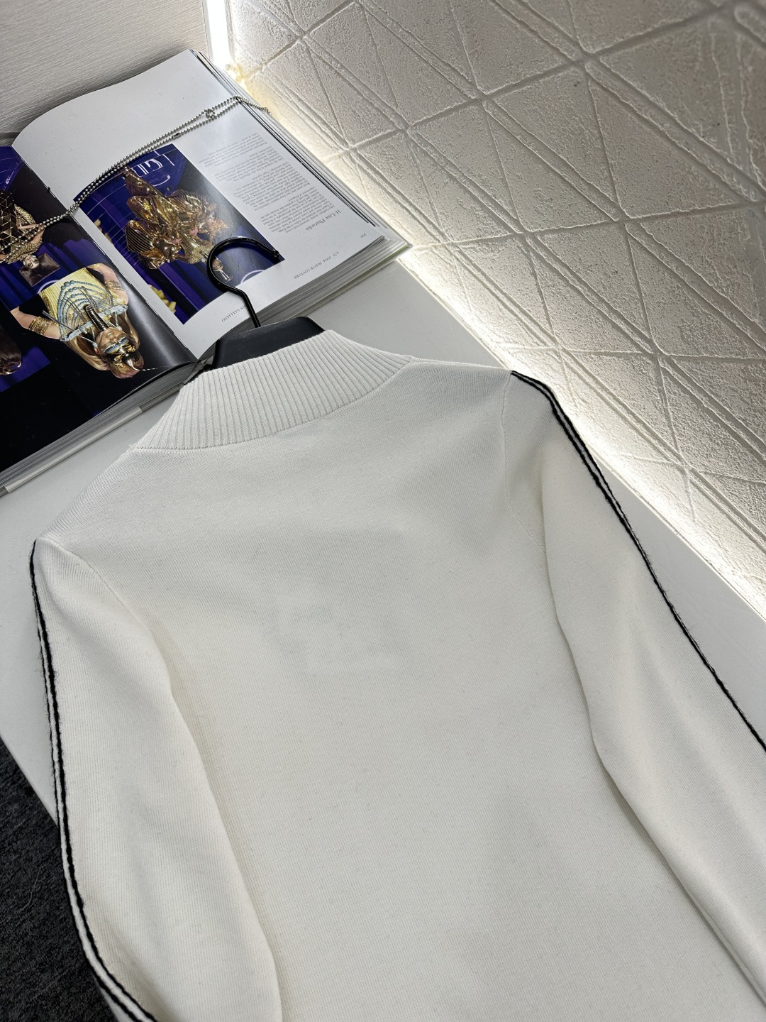 ♥Chane*♥2025新品上架 立领针织打底25coco滑雪🎿系列#定制YB羊毛纱线织造，质感细腻，穿