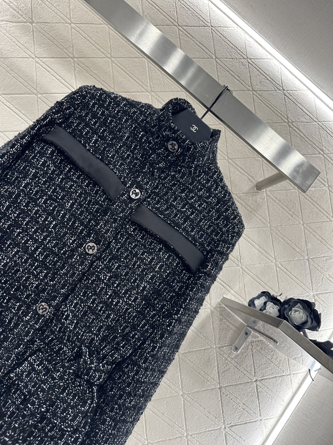 ♥Chane*♥2025新品上架 编织腰带洋装外套定制YB进口粗纺羊毛呢材质，肌理明显，毛料肉眼可见，质