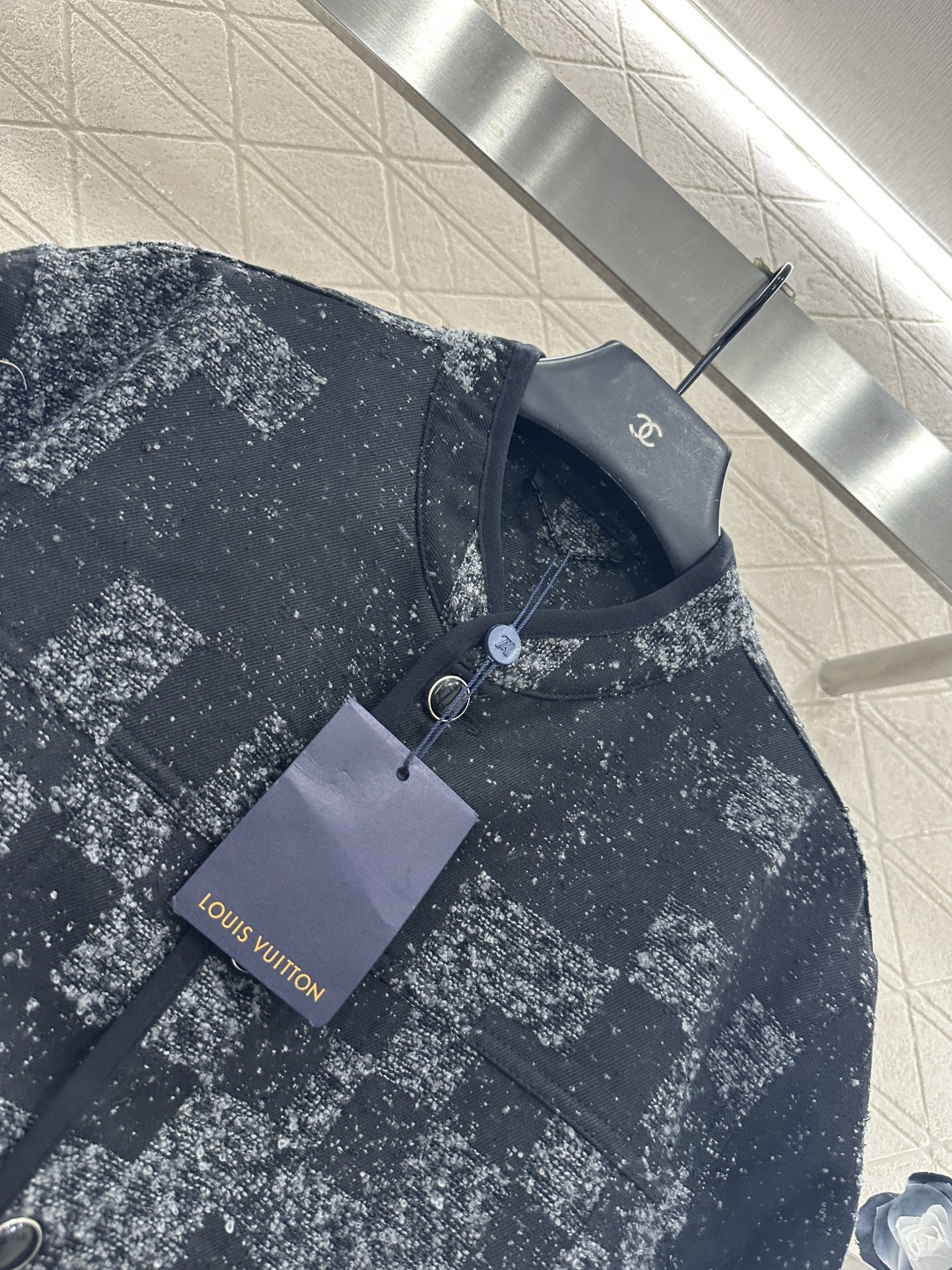 ♥Louis vuitto*♥2025新品上架 格纹提花夹克外套定制YB进口提花棉材质，高级重工，品相十