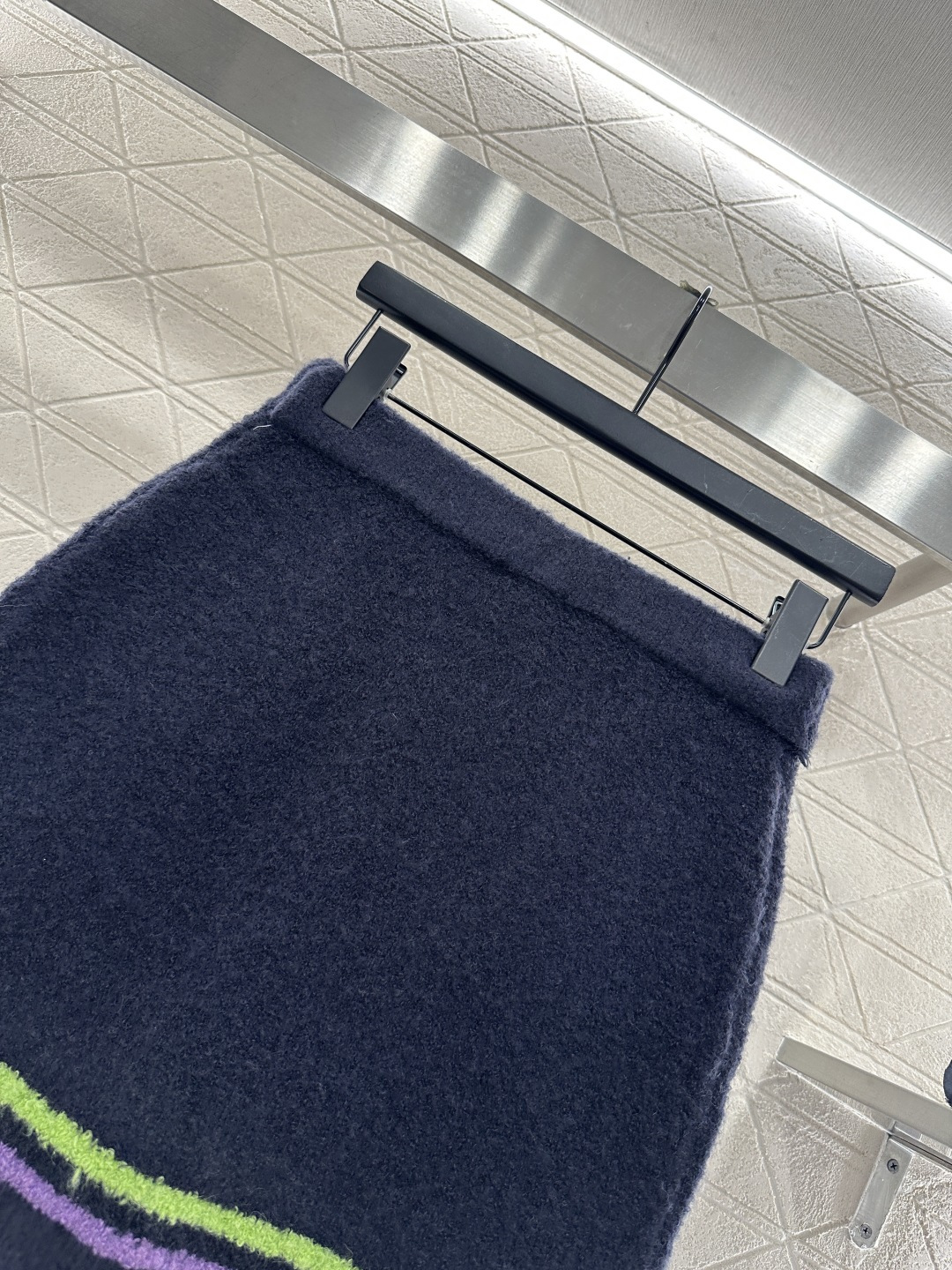 ♥Chane*♥2025新品上架 羊绒针织条纹包臀短裙25coco滑雪🎿系列#定制YB羊绒纱线织造，质感