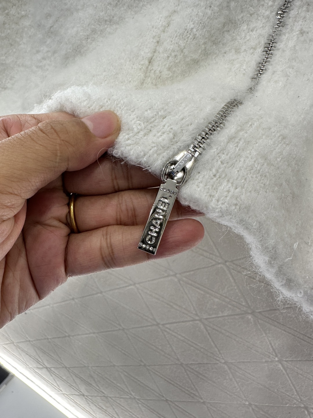 ♥Chane*♥2025新品上架 针织连帽拉链外套25coco滑雪🎿系列#定制YB羊绒纱线织造，细腻舒适