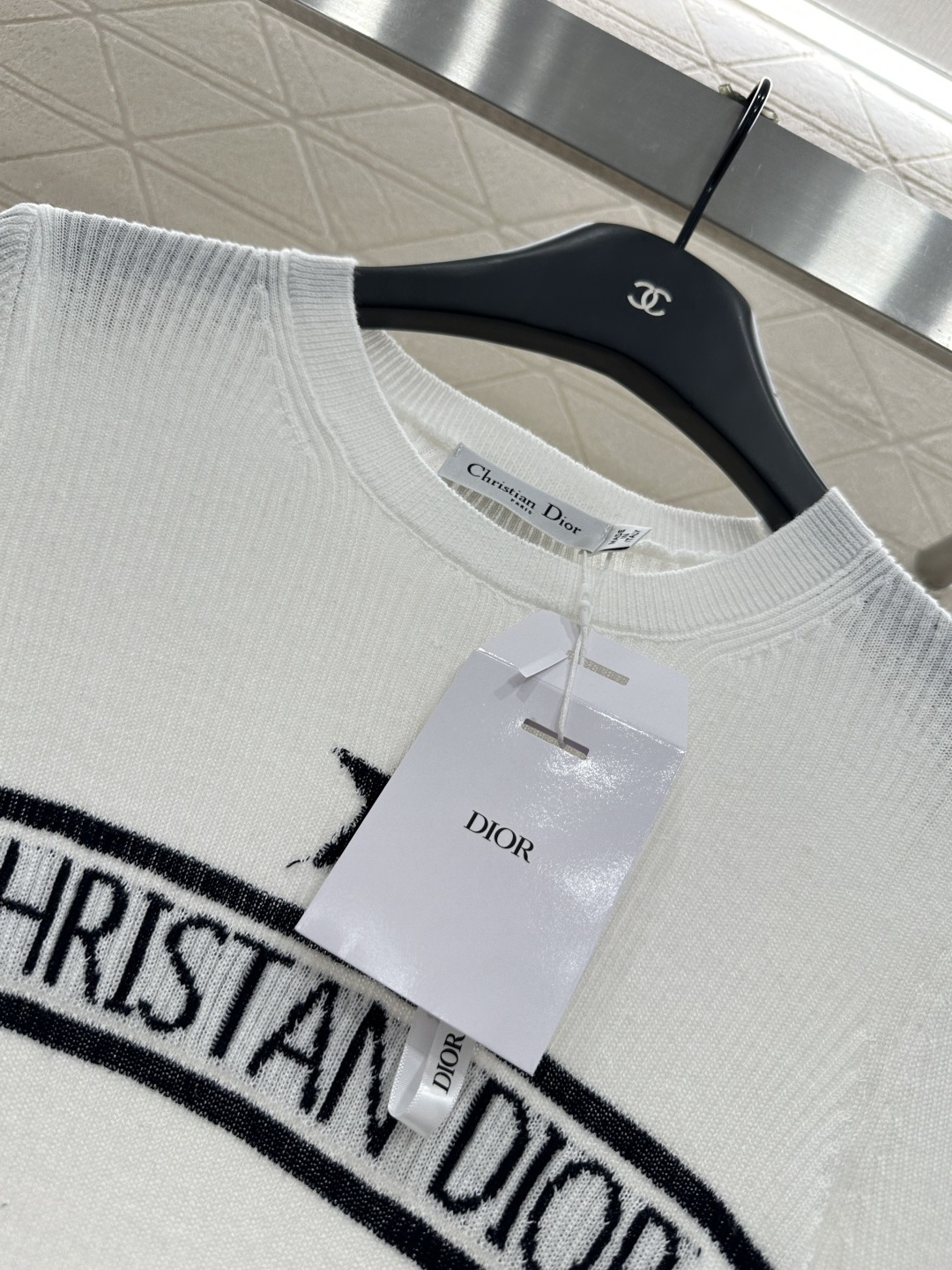 ♥Dio*♥2025新品上架 修身打底五角星针织长袖定制YB羊毛纱线织造，质感高级，舒适柔软，圆领针织长