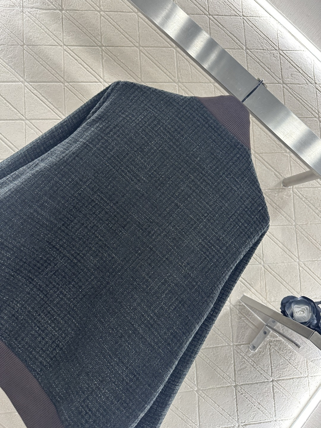 ♥Dio*♥2025新品上架 编织毛呢夹克外套定制YB进口粗花呢材质，肌理明显，质感舒适，夹克外套剪裁，