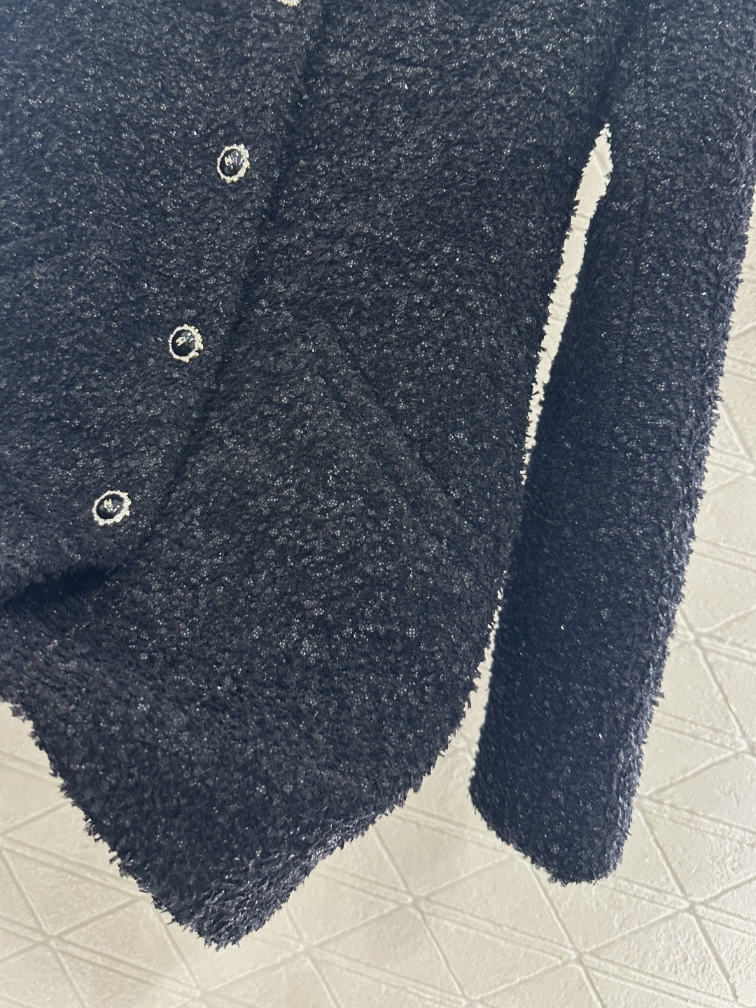 ♥Chane*♥2025新品上架 立领编织中长款外套定制YB进口粗纺羊毛呢材质，质感高级，品相十足，立领