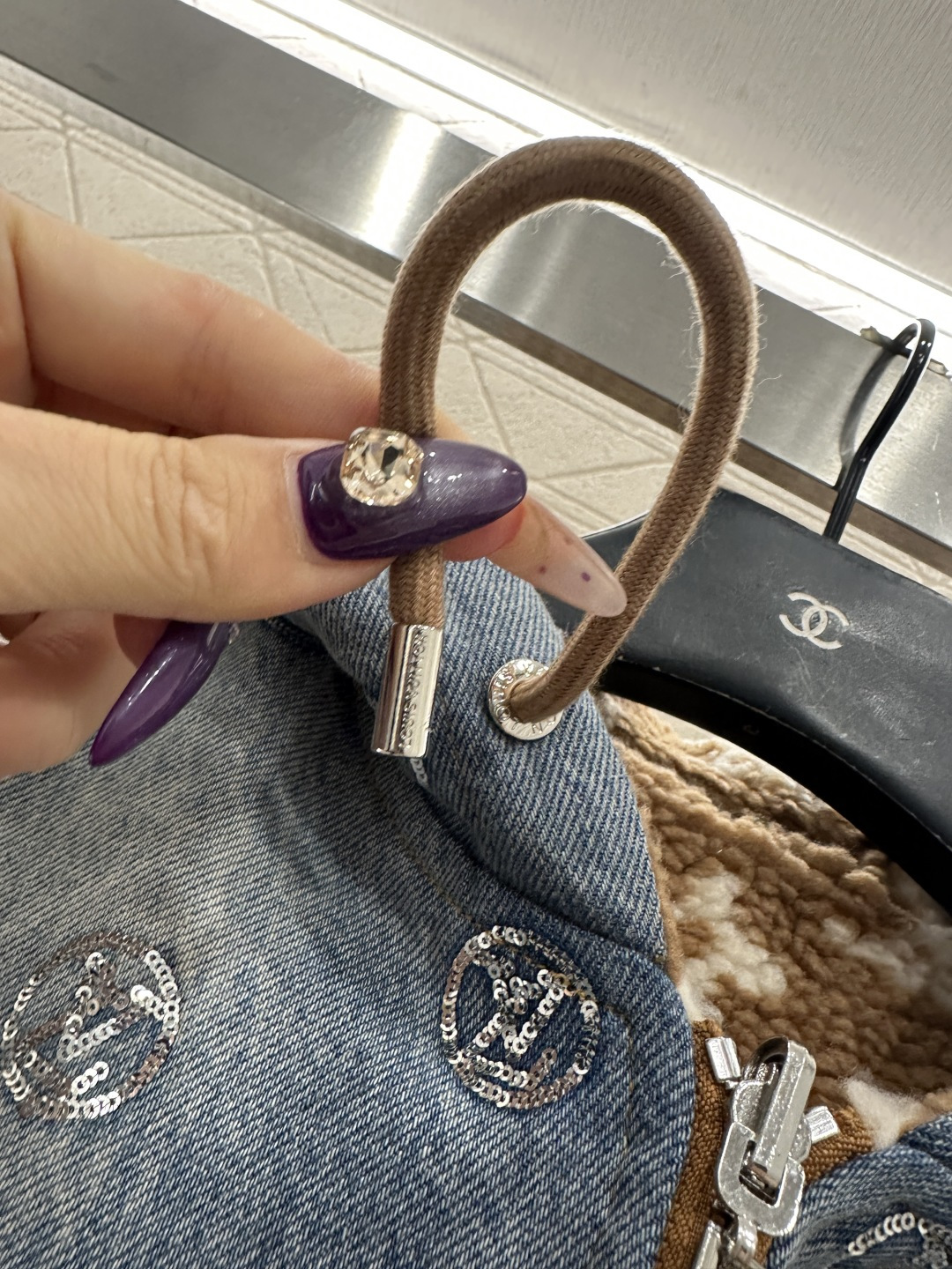 ♥Louis vuitto*♥2025新品上架 两面穿连帽泰迪羊羔马甲定制YB斜纹棉牛仔➕泰迪羊羔绒材质