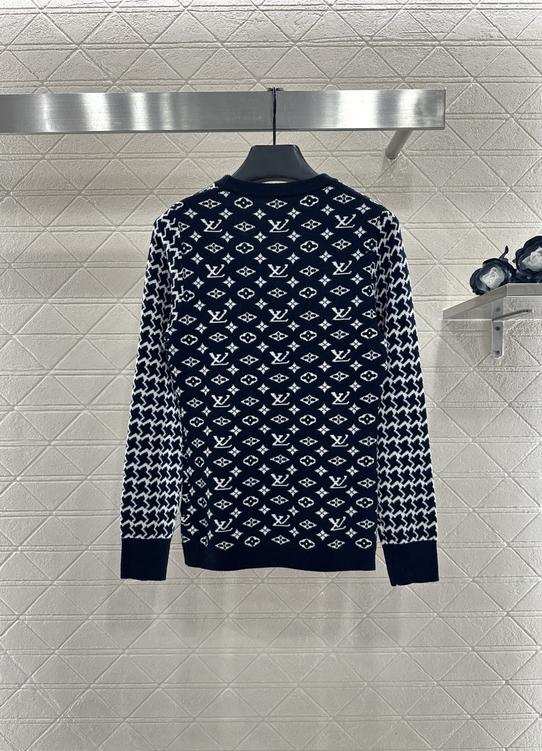 ♥Louis vuitto*♥2025新品上架 提花圆领长袖毛衣定制YB羊毛针织材质，质感高级，舒适柔软