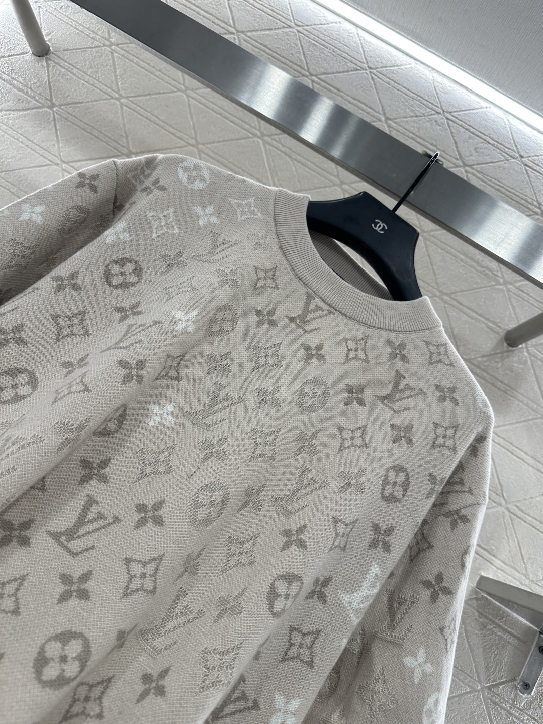 ♥Louis Vuitto*♥2025新品上架 字母提花针织短袖定制YB全棉纱线织造，质感高级，舒适柔软