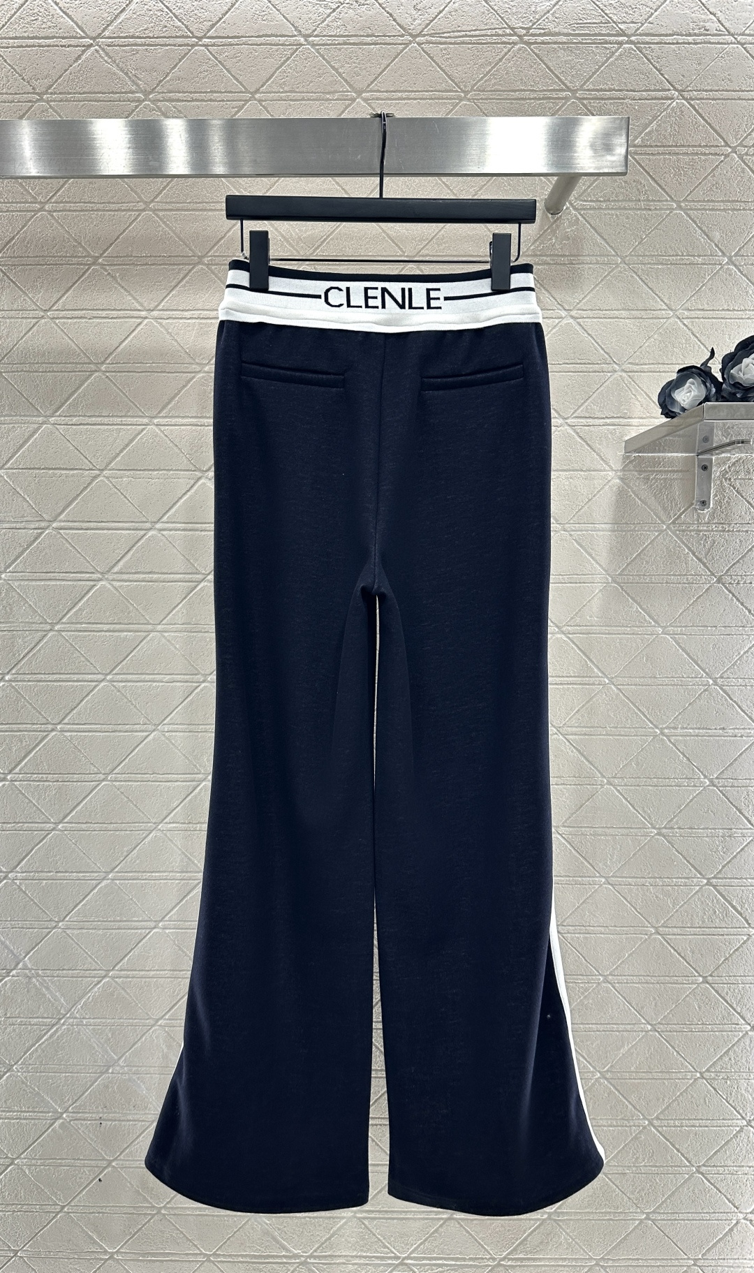 ♥Celin*♥2025新品上架 连帽织带外套长裤套装定制YB进口羊毛混纺材质，秋冬保暖厚度，舒适有型，