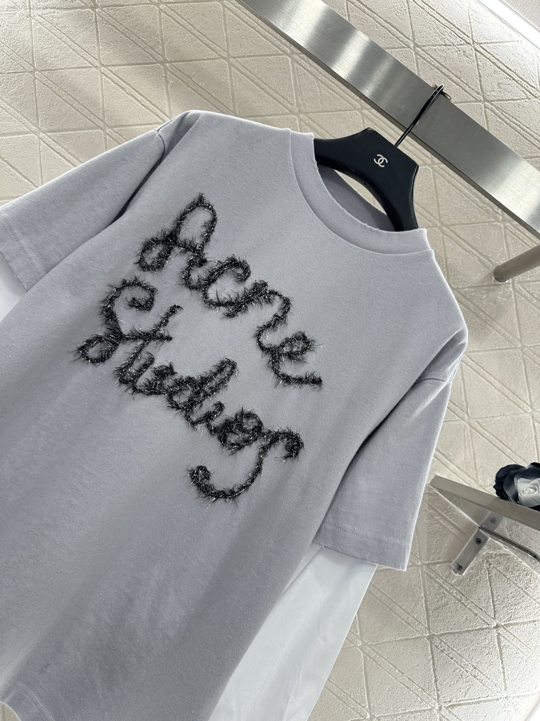 ♥Acne studio*♥2025新品上架 假两件撞色全棉长袖定制YB斜纹全棉材质，透气舒适，质感十足