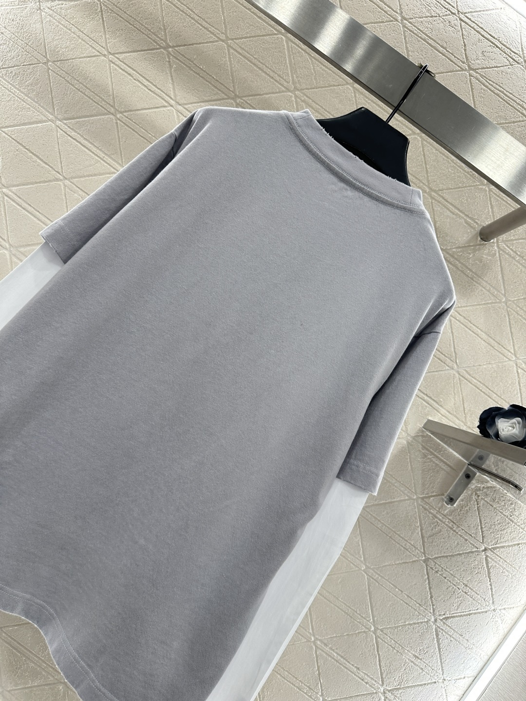 ♥Acne studio*♥2025新品上架 假两件撞色全棉长袖定制YB斜纹全棉材质，透气舒适，质感十足