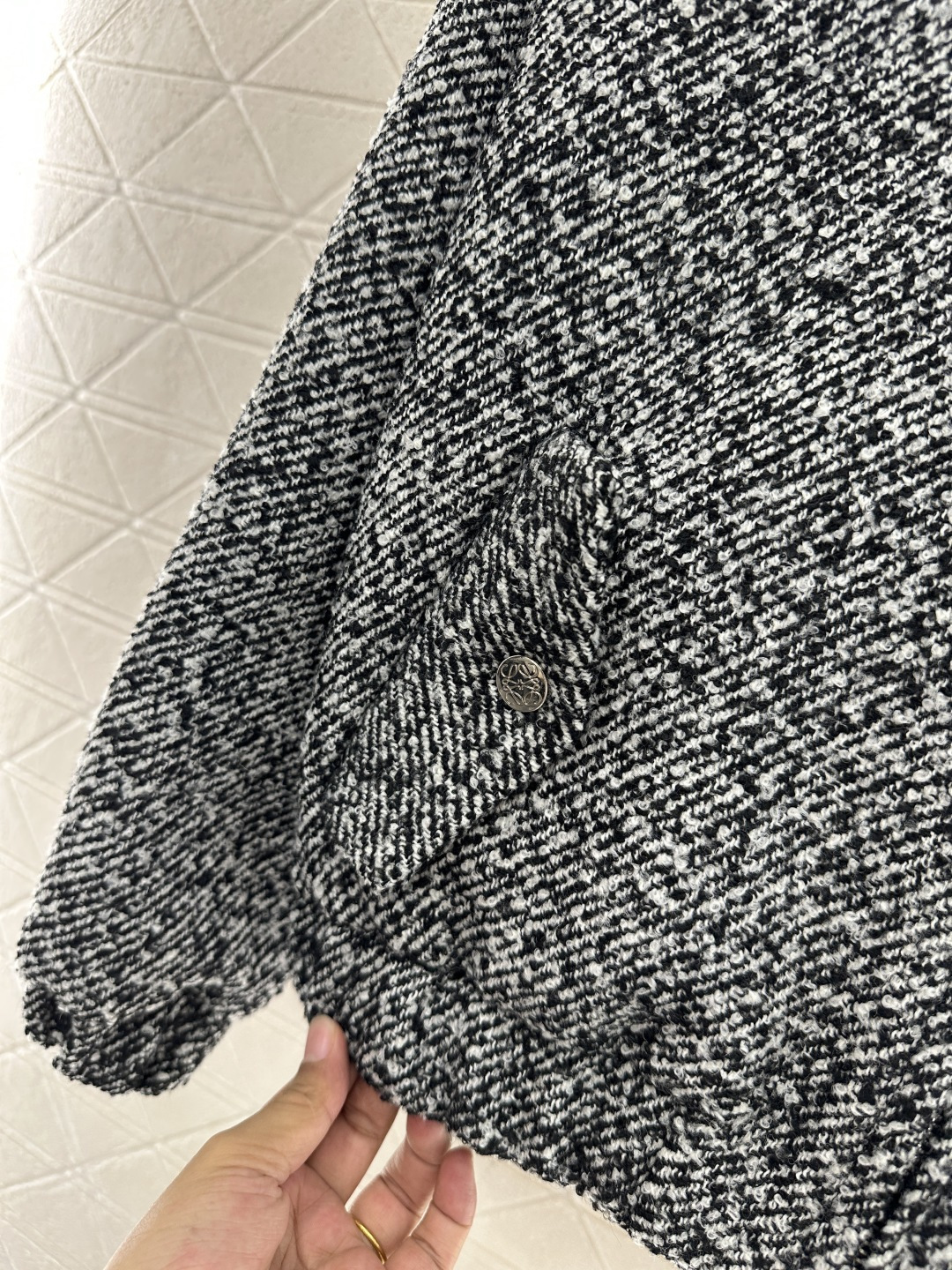 ♥Loew*♥2025新品上架 皮毛领毛呢外套定制YB进口毛呢材质，肌理明显，翻领拉链外套，质感高级，短