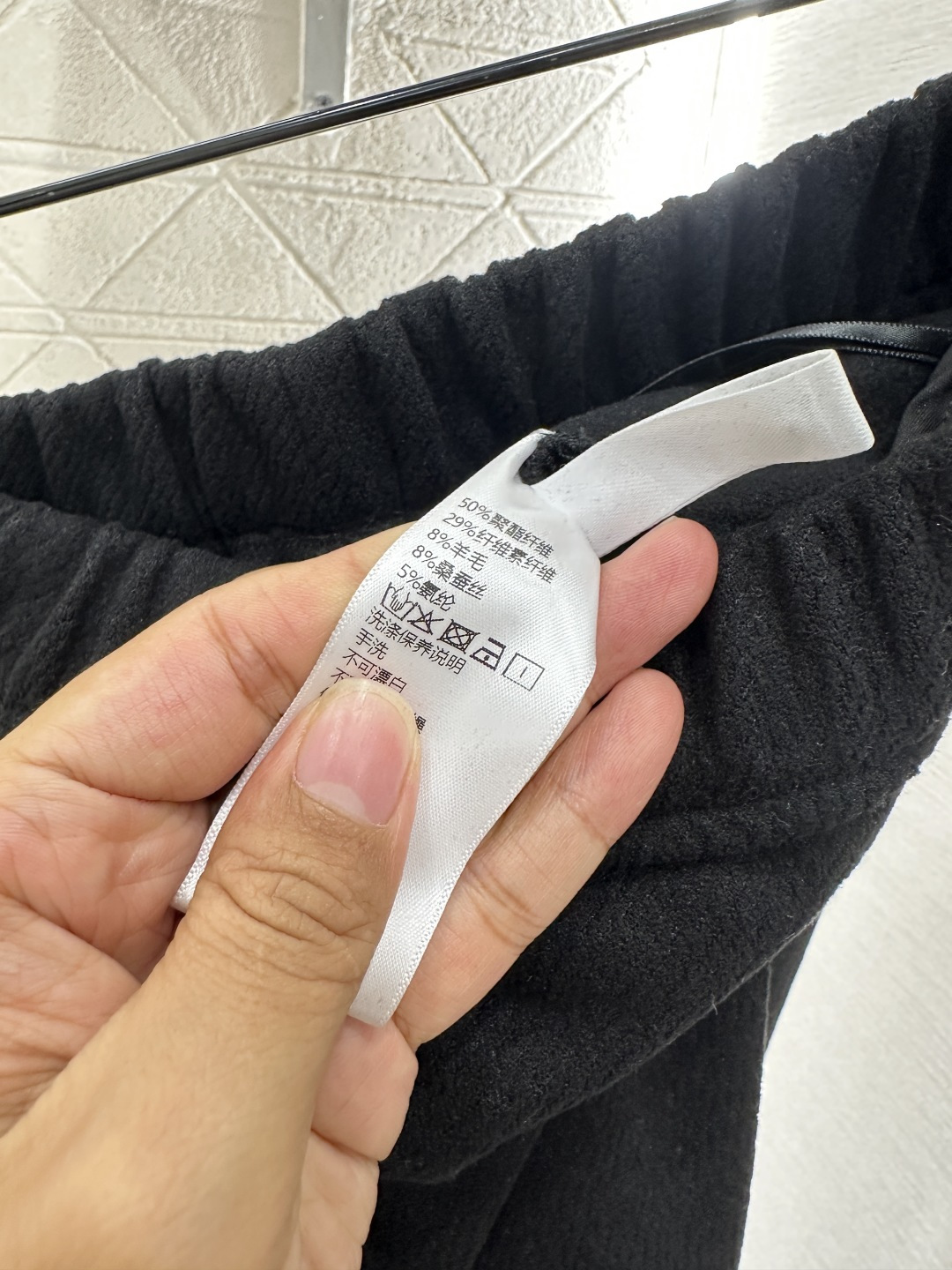 ♥Chane*♥2025新品上架 高腰阔腿长裤定制YB进口羊毛混纺材质，面料柔软舒适，光泽细腻，高腰阔腿