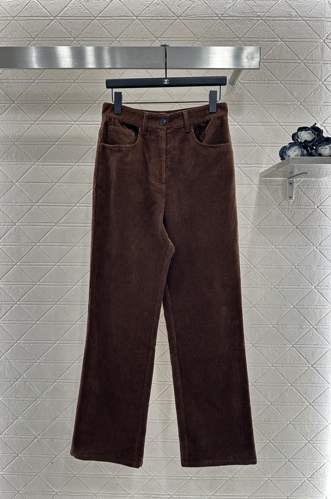 ♥Miumi*♥2025新品上架 灯芯绒夹克外套长裤套装定制YB进口灯芯绒材质，质感细腻，挺括有型，翻领