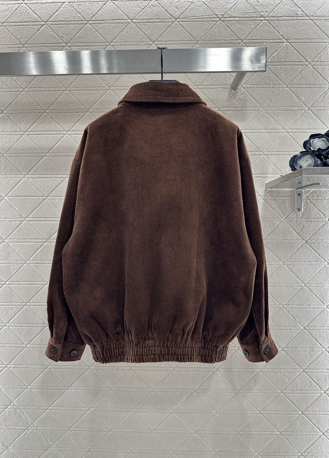 ♥Miumi*♥2025新品上架 灯芯绒夹克外套长裤套装定制YB进口灯芯绒材质，质感细腻，挺括有型，翻领