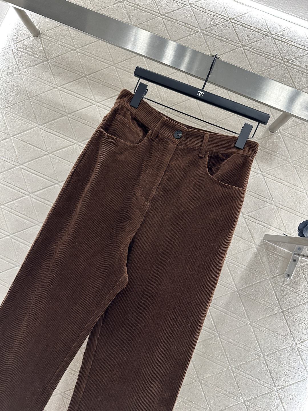 ♥Miumi*♥2025新品上架 灯芯绒夹克外套长裤套装定制YB进口灯芯绒材质，质感细腻，挺括有型，翻领