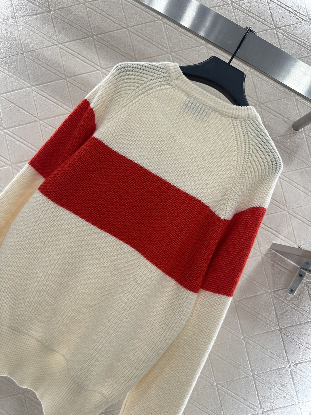 ♥Ami*♥2025新品上架 钩花撞色针织毛衣圣诞限定系列#定制YB羊毛纱线织造，质感高级，舒适柔软，圆