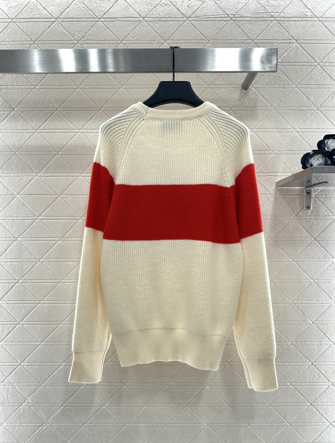 ♥Ami*♥2025新品上架 钩花撞色针织毛衣圣诞限定系列#定制YB羊毛纱线织造，质感高级，舒适柔软，圆