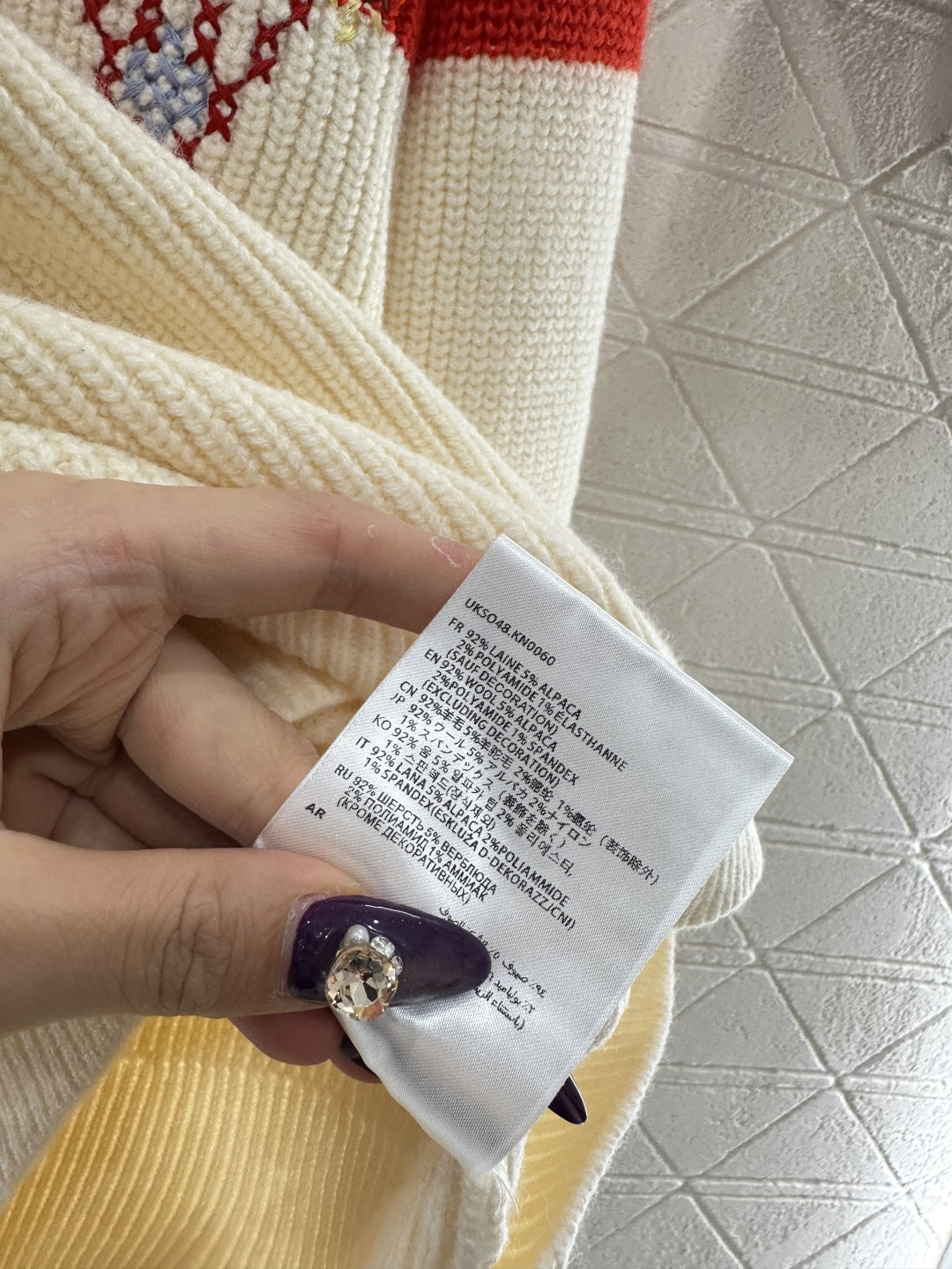 ♥Ami*♥2025新品上架 钩花撞色针织毛衣圣诞限定系列#定制YB羊毛纱线织造，质感高级，舒适柔软，圆