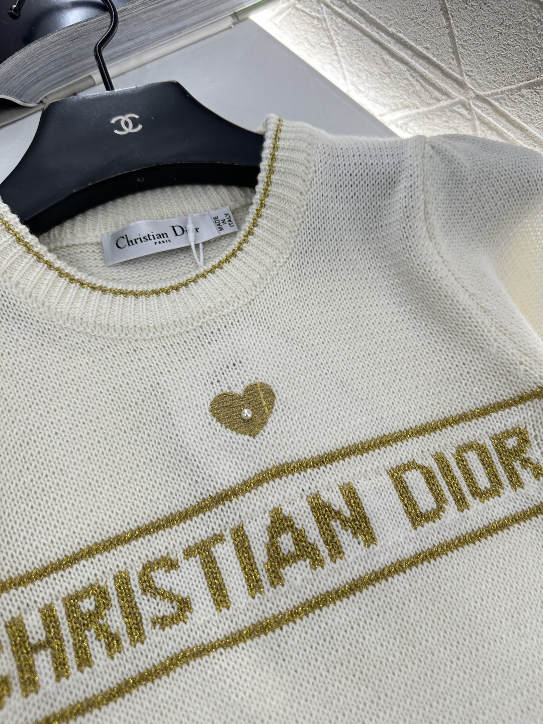 ♥Dio*♥2025新品上架 泡泡袖针织上衣定制YB羊毛纱线织造，柔软舒适，洋气显瘦，圆领泡泡袖毛衣剪裁