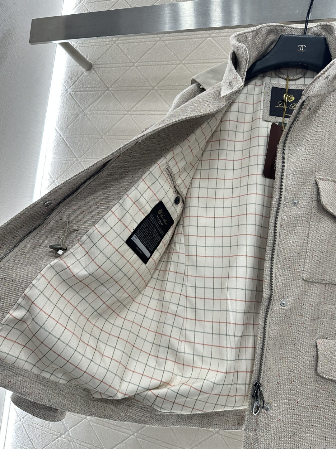 ♥lP。*♥2025新品上架 可拆卸连帽毛呢外套定制YB进口亚麻棉材质，里外双层处理，外层工艺处理，呈现