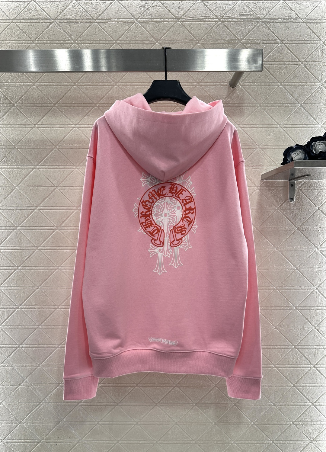 ♥Chrome hear*♥2025新品上架 宽松廓形连帽卫衣定制YB原生全棉织造，舒适软糯，穿搭洋气，