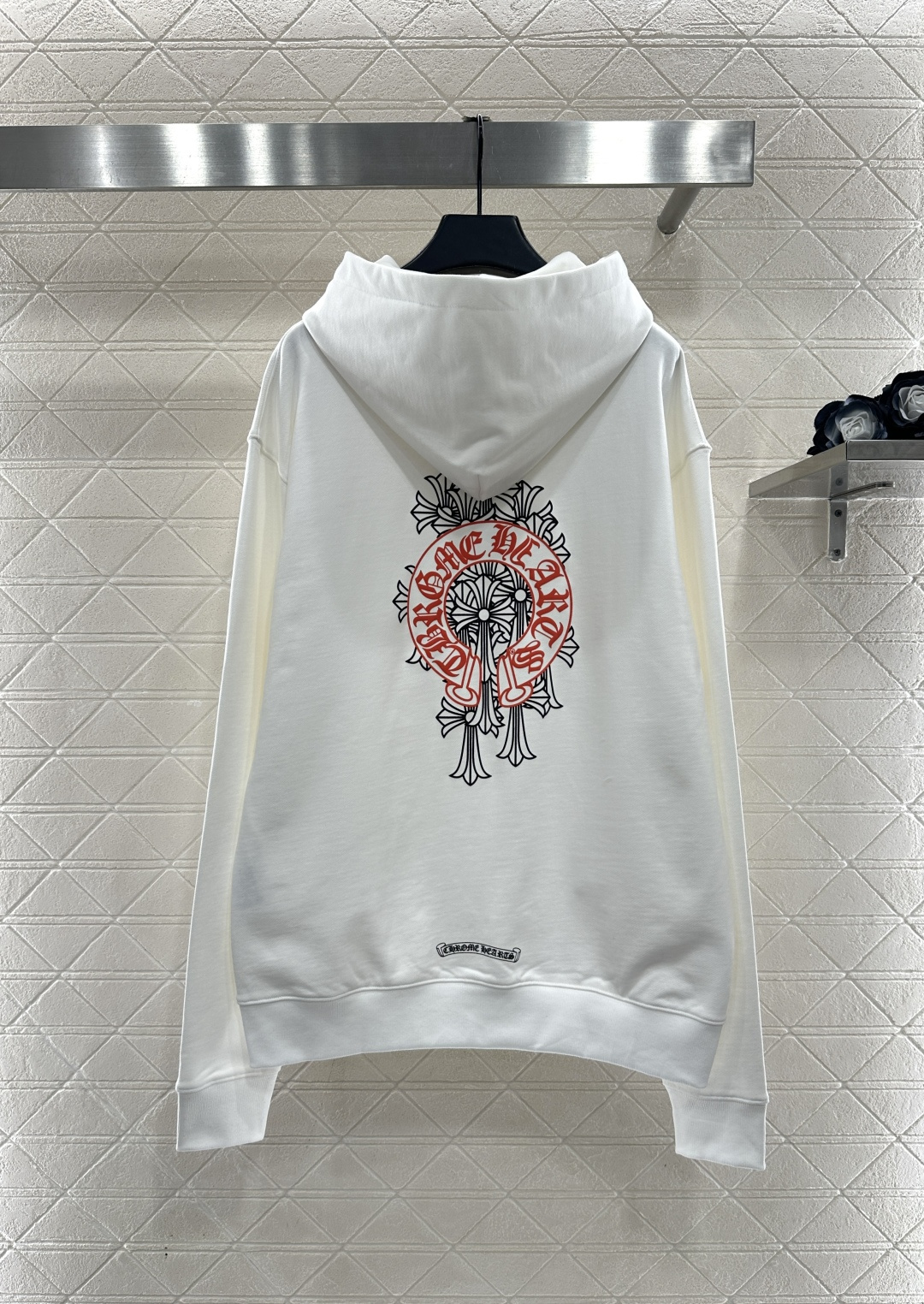 ♥Chrome hear*♥2025新品上架 宽松廓形连帽卫衣定制YB原生全棉织造，舒适软糯，穿搭洋气，