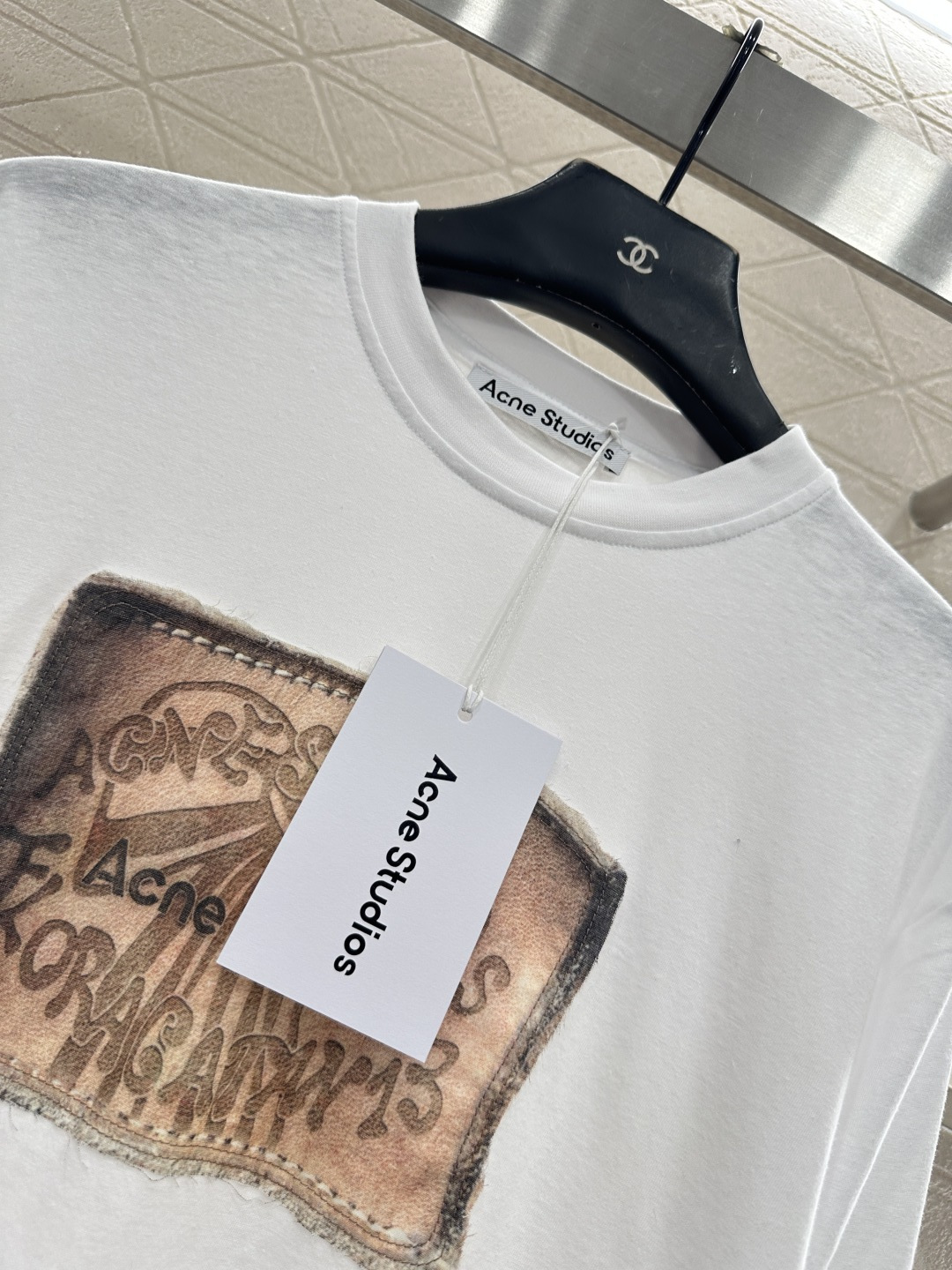 ♥Acne studio*♥2025新品上架 圆领印花长袖上衣定制YB原生全棉材质，质感细腻，舒适好穿，