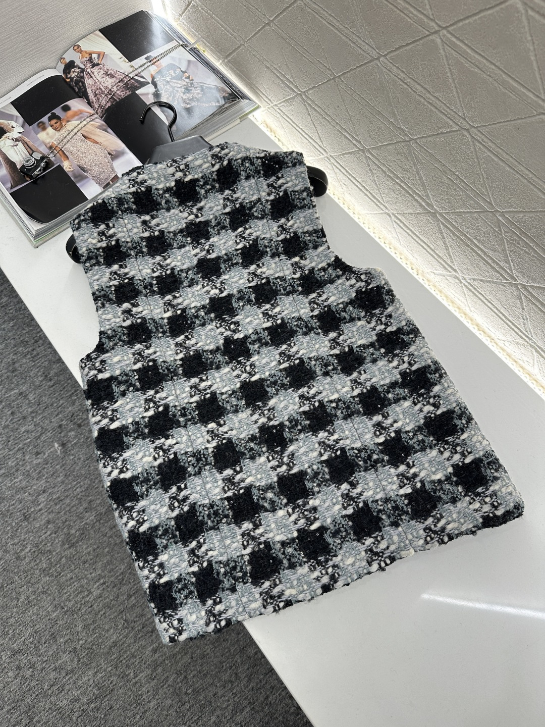 ♥Chane*♥2025新品上架       编织洋装马甲25coco滑雪🎿系列#定制YB进口粗纺羊毛呢