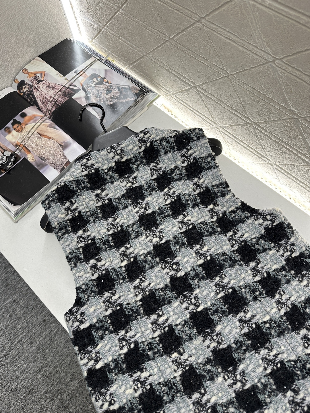 ♥Chane*♥2025新品上架       编织洋装马甲25coco滑雪🎿系列#定制YB进口粗纺羊毛呢