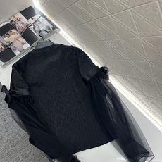 ♥Chane*♥2025新品上架 蝴蝶结花边皱褶衬衫定制YB进口材质,质感清透,飘逸气质,圆领长袖衬 ♥Chane*♥2025新品上架 蝴蝶结花边皱褶衬衫定制YB进口材质,质感清透,飘逸气质,圆领长袖衬