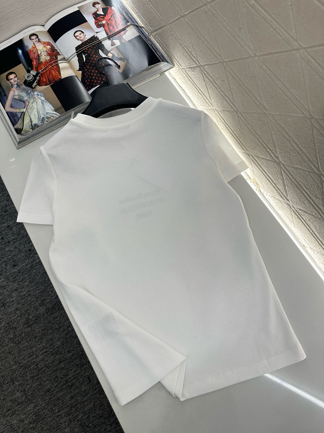 ♥Acne studio*♥2025新品上架      圆领印花徽标𝑇𝑒𝑒定制YB丝光全棉材质，透气舒适