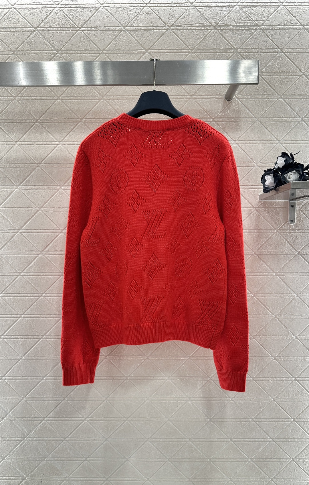 ♥Louis vuittP*♥2025新品上架 提花镂空徽标针织毛衣定制YB羊毛纱线织造，弹力舒适，质感