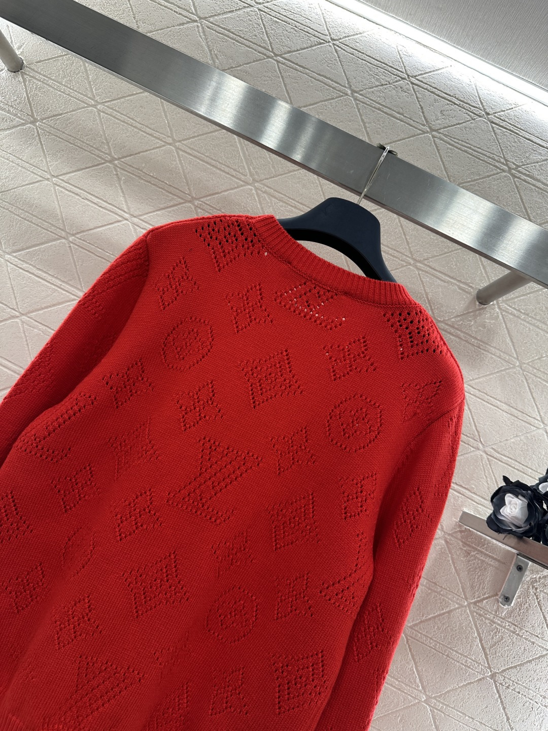 ♥Louis vuittP*♥2025新品上架 提花镂空徽标针织毛衣定制YB羊毛纱线织造，弹力舒适，质感