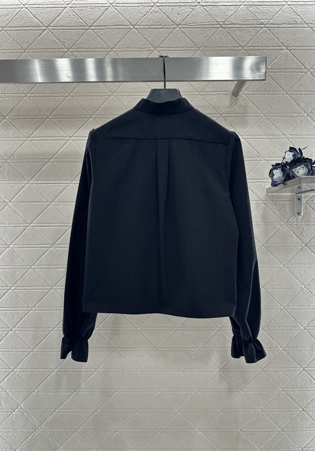 ♥Dio*♥2025新品上架 堆叠蛋糕领衬衣定制YB斜纹全棉材质，质感细腻，舒适透气，花边衬衫版型，大身