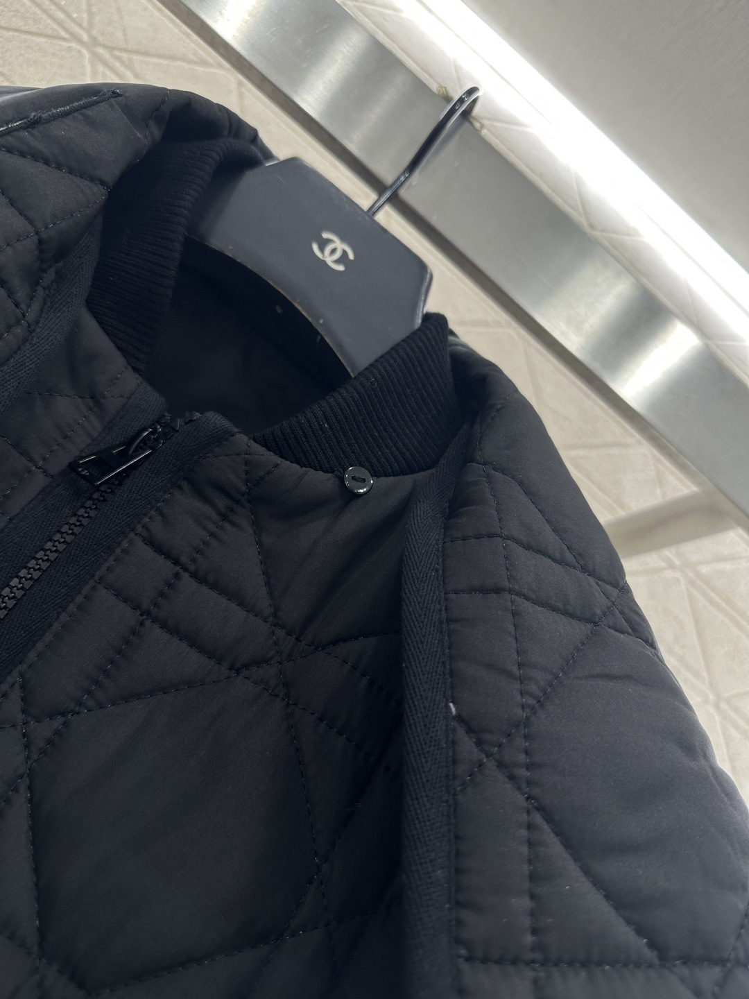 ♥Dio*♥2025新品上架可拆卸围巾藤格纹棉服外套定制YB防风防水尼龙材质，羽绒棉填充内里，整件轻盈保